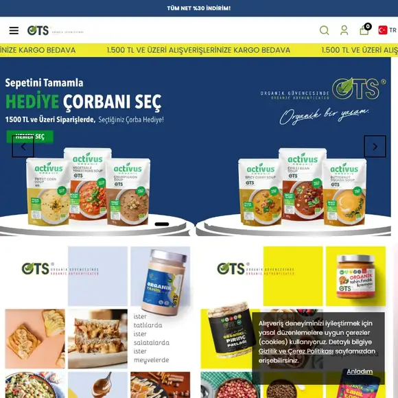 OTS Organik ekran görüntüsü
